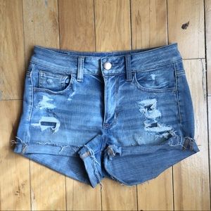 american eagle denim shorts